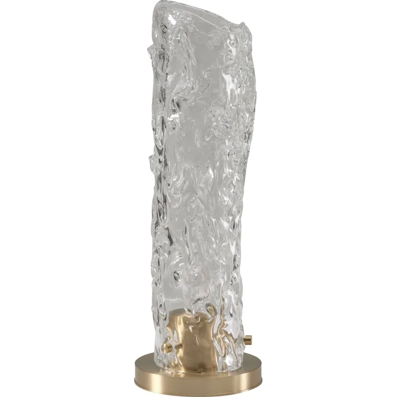 As Shown: Cast Murano Glass with Cast Brass