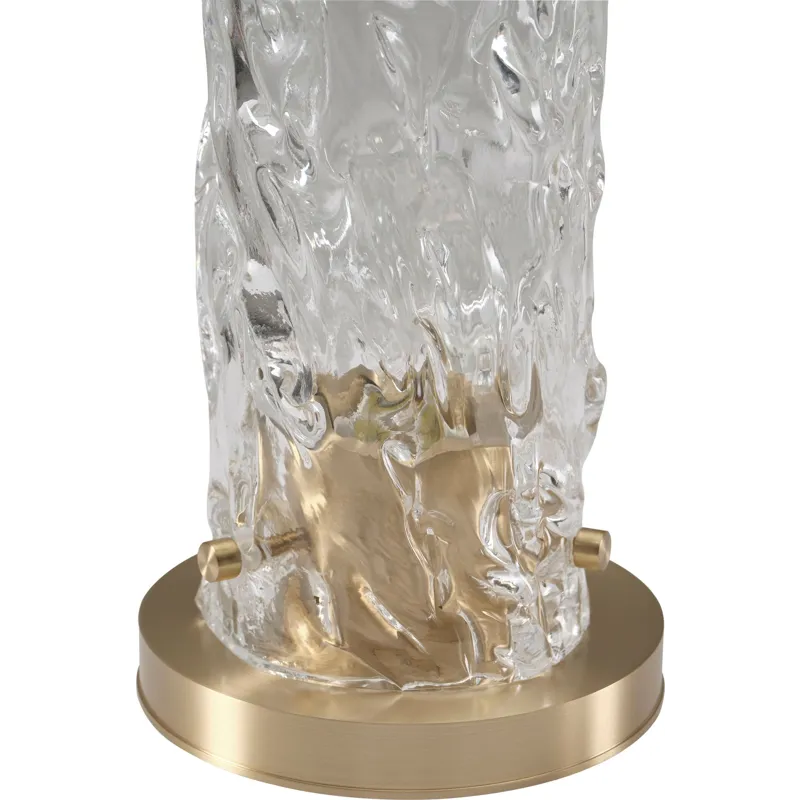 As Shown: Cast Murano Glass with Cast Brass