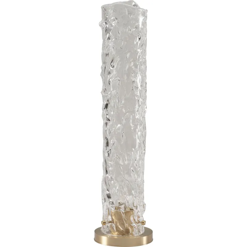 As Shown: Cast Murano Glass with Cast Brass