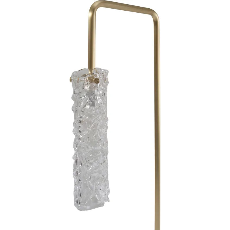 As Shown: Cast Murano Glass with Cast Brass