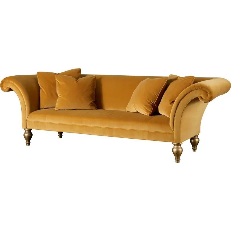 As Shown: fabric 85-531 (no longer available), Worn Gilt finish