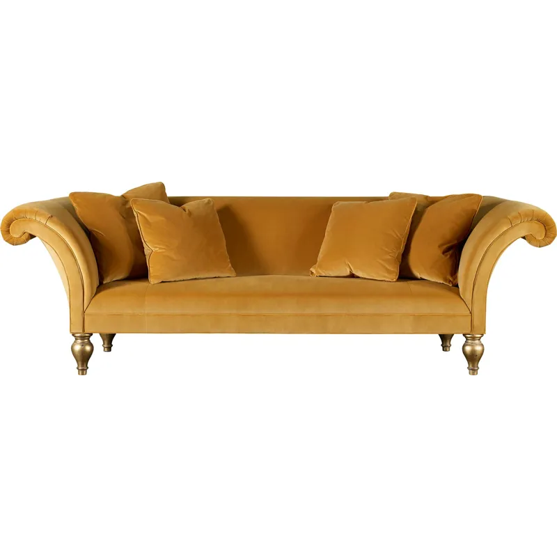 As Shown: fabric 85-531 (no longer available), Worn Gilt finish