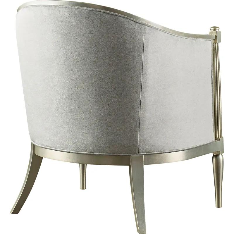 As Shown: fabric 64-764, Silver Leaf finish