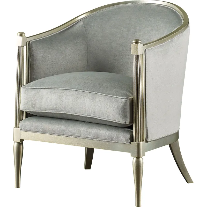 As Shown: fabric 64-764, Silver Leaf finish