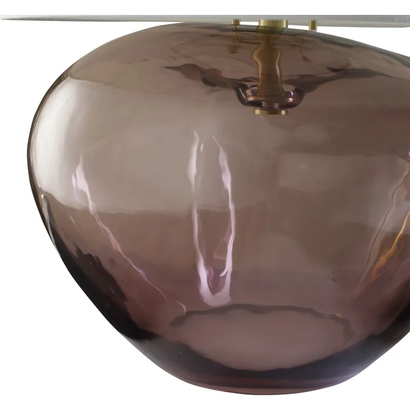 As Shown: Rose Quartz with Satin Glass