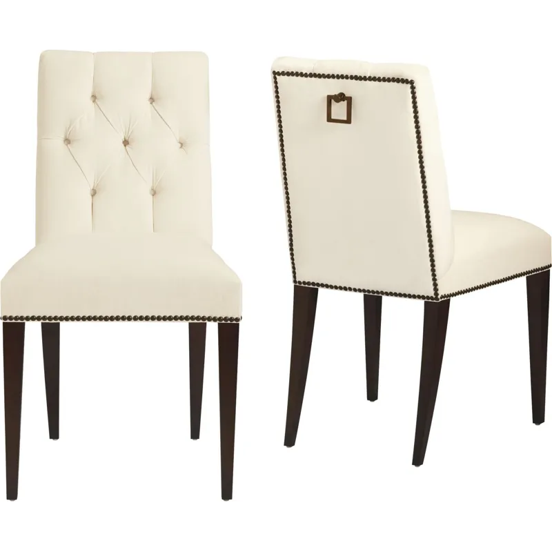 As Shown: seat and back fabric 49-450 (no longer available), outside leather L1269 (no longer availa