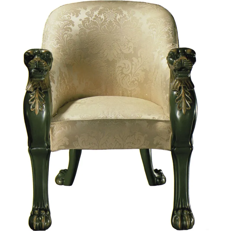 As Shown: fabric 77-220 (no longer available), Vert-de-Bronze Green and gilt decoration finish