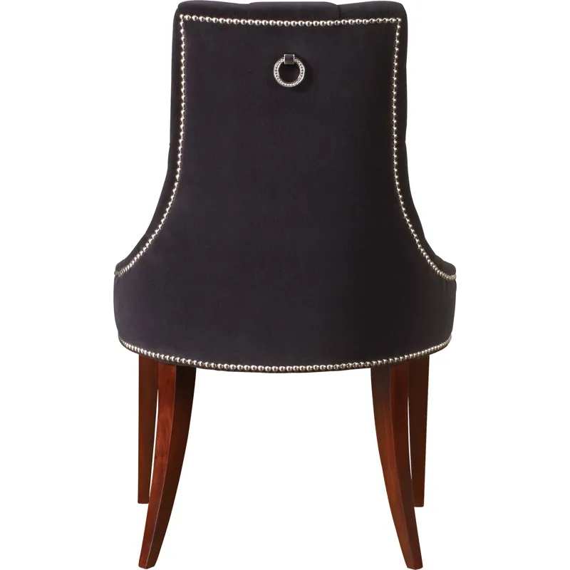 As Shown: fabric 64-146 (no longer available), Luxe finish, Polished Nickel pull and nail trim