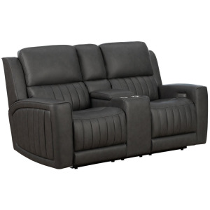 Pierce Power Recline Loveseat - Homerun Dark Gray