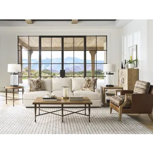 Montecito Catalonia Rectangular Metal Cocktail Table