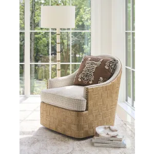 Barclay Butera Upholstery Hamlin Swivel Chair