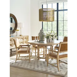 Montecito Colburn Leather Upholstered Arm Chair