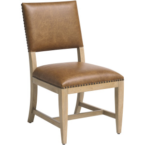 Montecito Colburn Leather Upholstered Side Chair