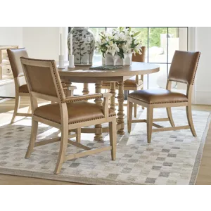 Montecito Colburn Leather Upholstered Arm Chair