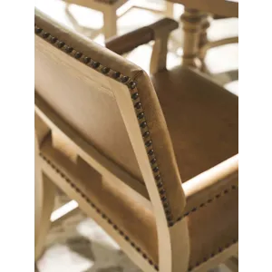 Montecito Colburn Leather Upholstered Arm Chair