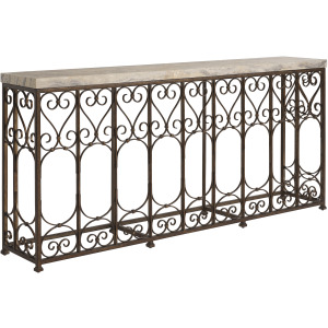 Montecito Fletcher Metal Console Table
