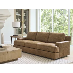 Barclay Butera Upholstery Millington Leather Sofa