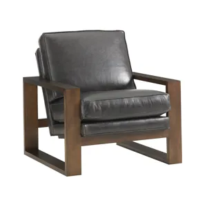 Barclay Butera Upholstery Thaynes Leather Chair