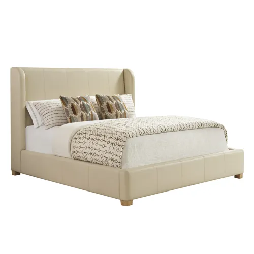 Montecito Summerland Leather Bed - Queen
