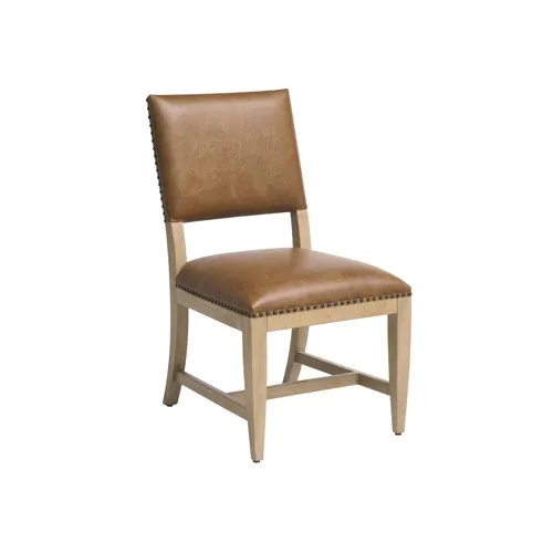 Montecito Colburn Leather Upholstered Side Chair