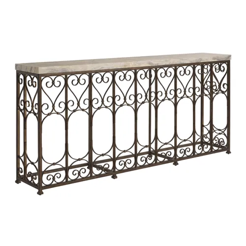 Montecito Fletcher Metal Console Table