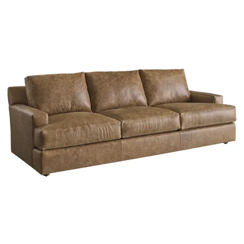 Barclay Butera Upholstery Millington Leather Sofa