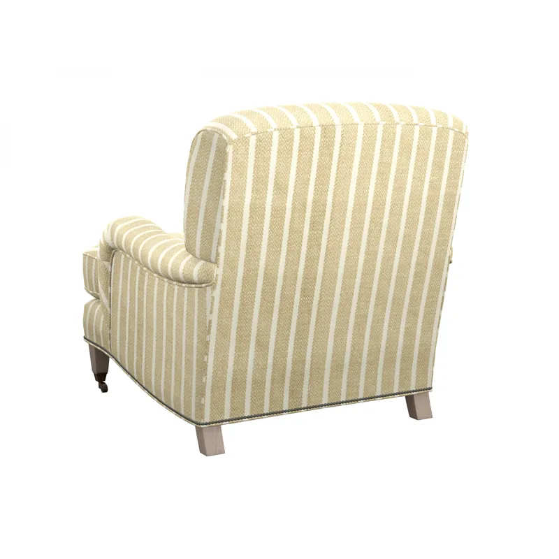 Featured Upholstery Sydney Chair W/Brass Casters