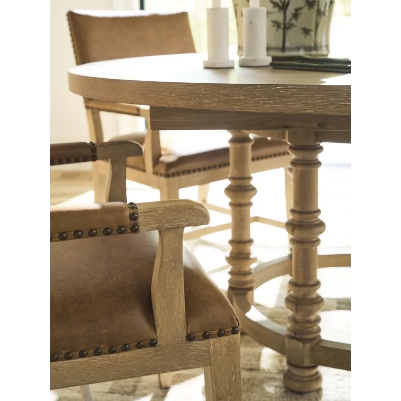 Montecito Colburn Leather Upholstered Arm Chair