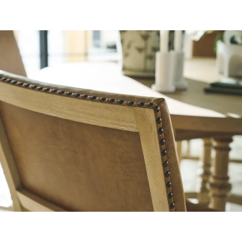 Montecito Colburn Leather Upholstered Arm Chair