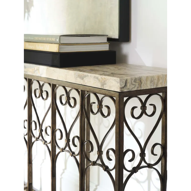 Montecito Fletcher Metal Console Table
