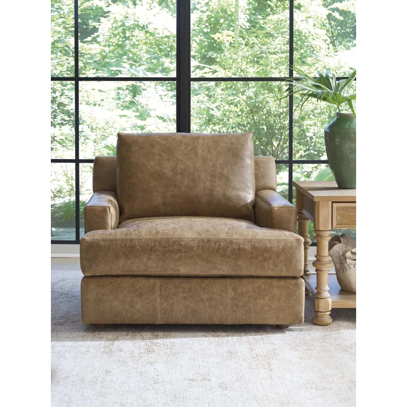 Barclay Butera Upholstery Millington Leather Chair