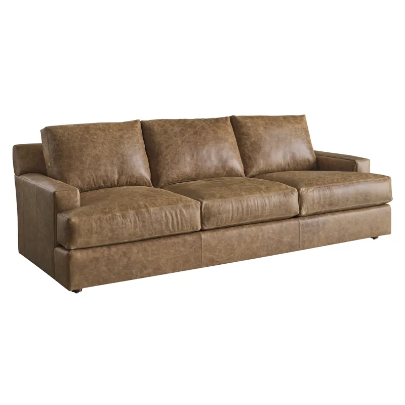 Barclay Butera Upholstery Millington Leather Sofa