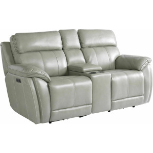 Levitate Motion Loveseat w/Power & Console - Nickle