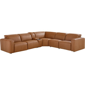 Airy 6 PC Power Reclining Sectional - Antelope