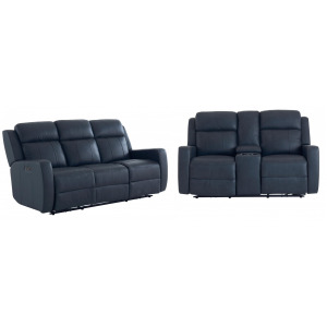 Norwood Motion Power Sofa & Console Loveseat Set - Slate