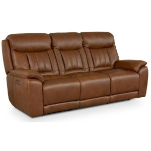 Benson Leather Power Reclining Sofa