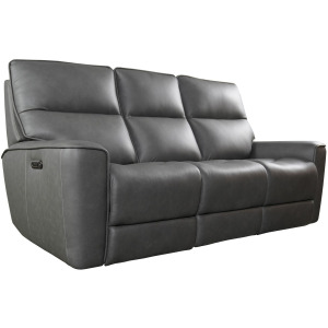 Kenneth Motion Sofa w/Power - Gunmetal