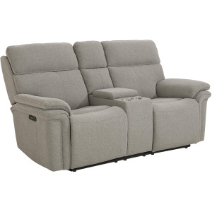 Andre Motion Loveseat w/Power & Console - Fog