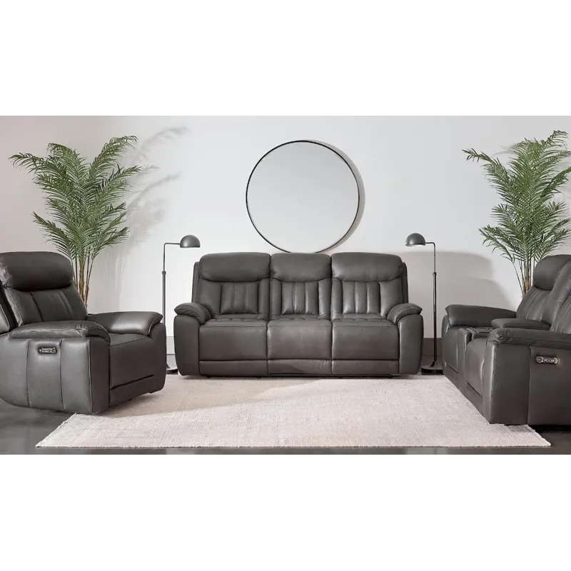 Benson Leather Power Reclining Sofa