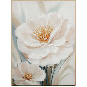 Radiant Petals Framed Canvas