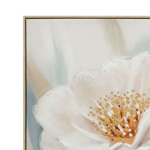 Radiant Petals Framed Canvas