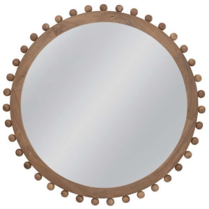 Round Renn Wall Mirror Brown