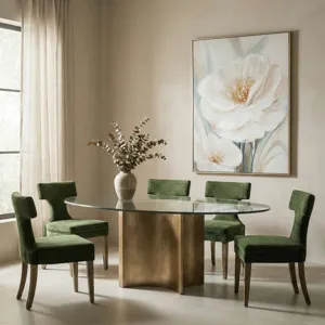 Radiant Petals Framed Canvas