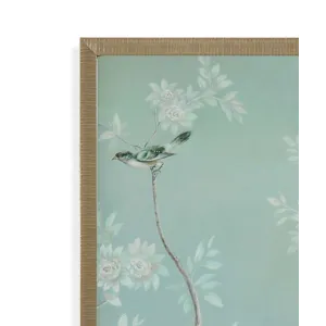 Birds &amp; Flowers Framed Print s/2