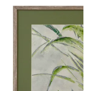 Green Palm Framed Print s/2
