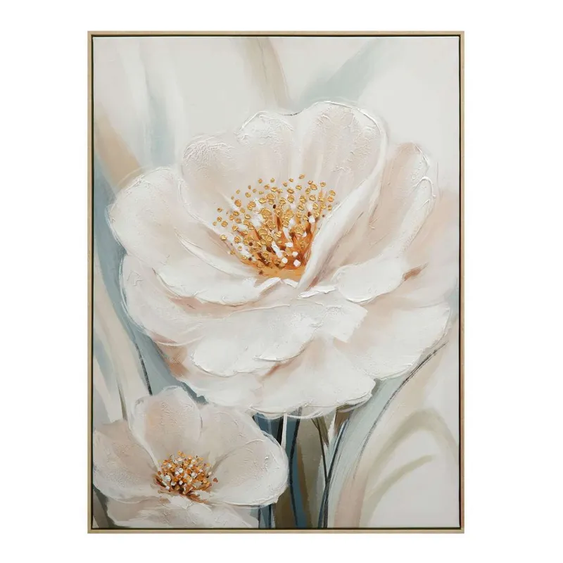 Radiant Petals Framed Canvas