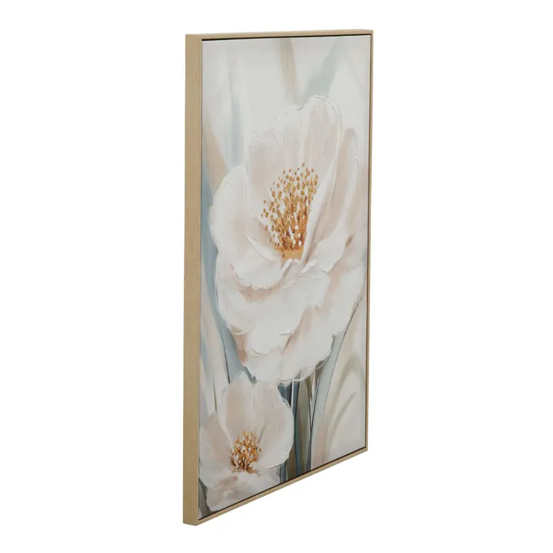 Radiant Petals Framed Canvas