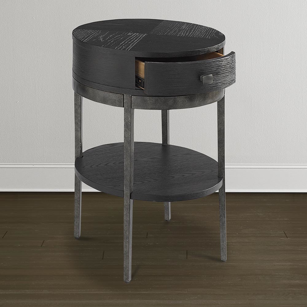 Bratton Round Chairside Table By Bassett Nis395901340 Horton S Furniture Mattresses