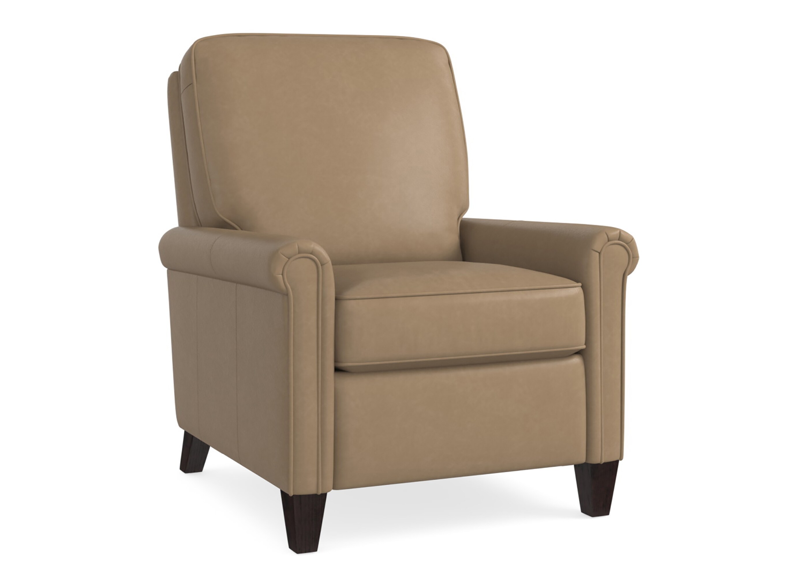 Thompson Leather Accent Chair 112402L by Bassett at Wright Furniture