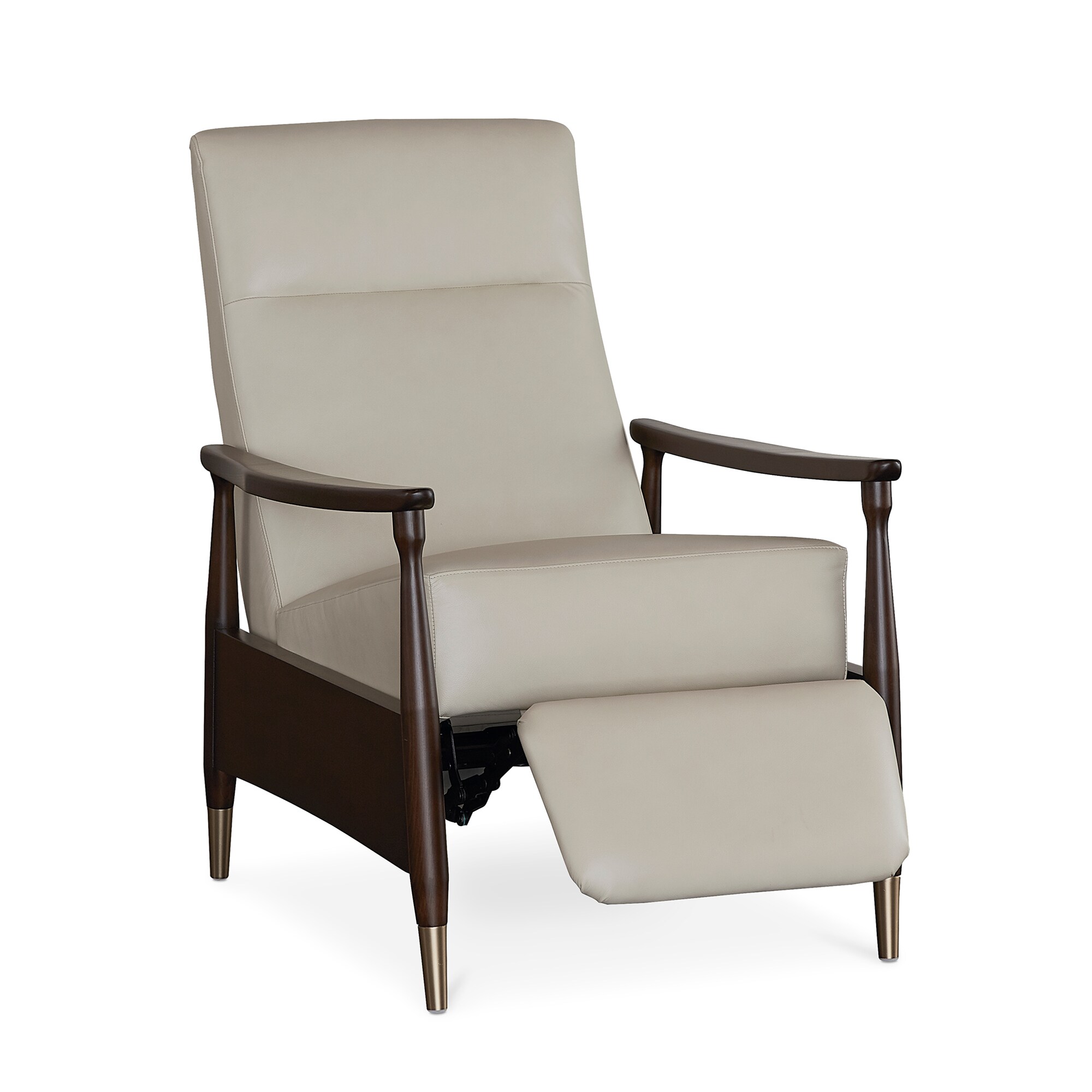 Maris Leather Recliner 12563L by Bassett at Horton's Furniture